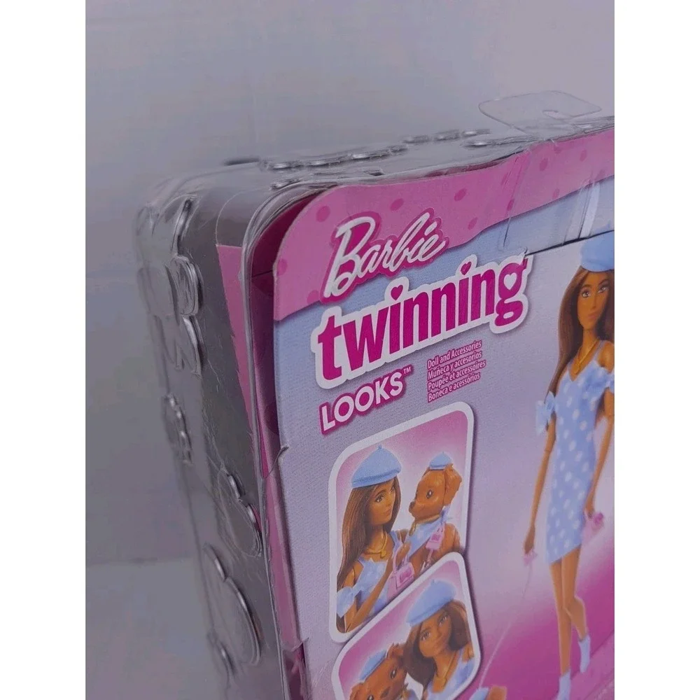 BARBIE TWINNING LOOKS Doll & Pet Dog Matching Clothes Accessories Sealed
